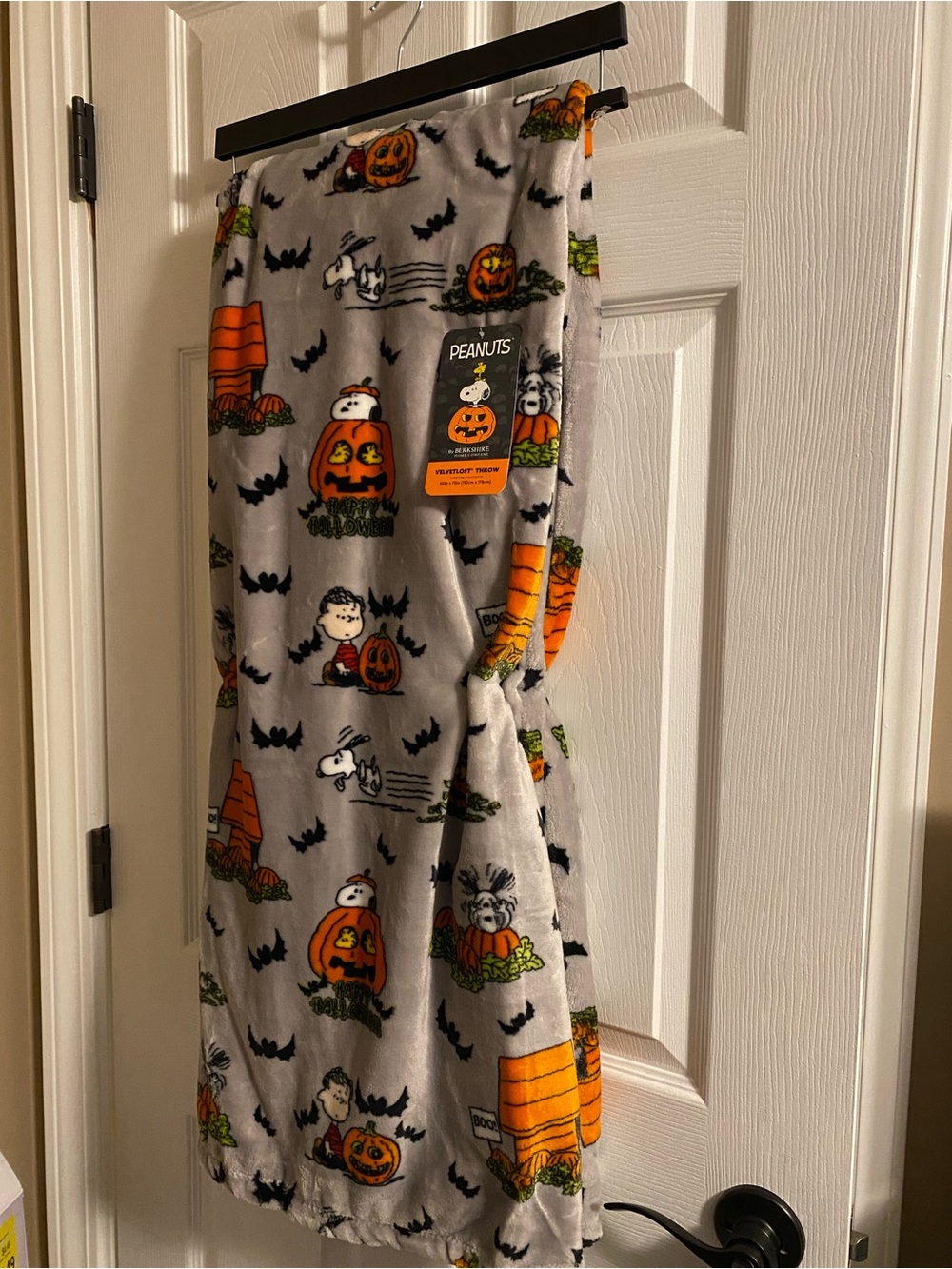 Peanuts snoopy Halloween throw blanket